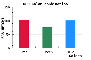 rgb background color #674C65 mixer