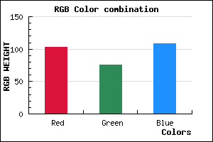 rgb background color #674C6C mixer