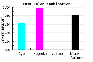 #674C96 color CMYK mixer