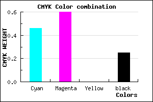 #674CC0 color CMYK mixer