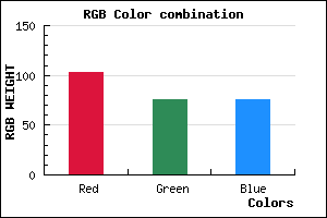 rgb background color #674C4C mixer