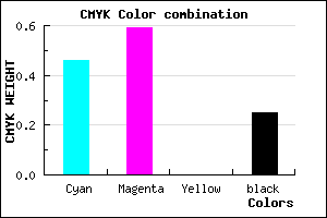 #674EBE color CMYK mixer