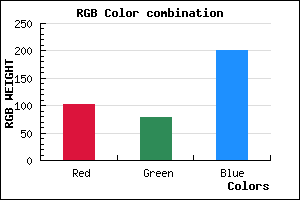 rgb background color #674FC9 mixer