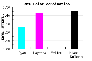 #67508C color CMYK mixer