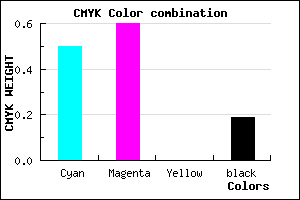 #6752CE color CMYK mixer