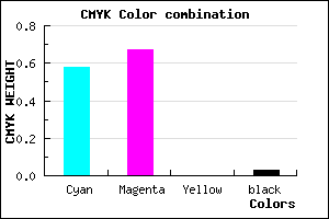 #6752F8 color CMYK mixer