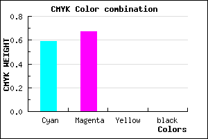 #6753FE color CMYK mixer