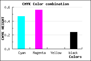 #6755C3 color CMYK mixer