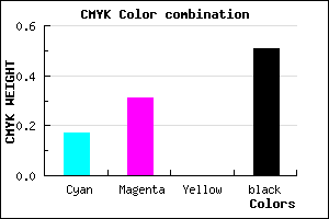 #67567C color CMYK mixer