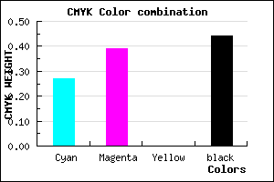 #67568E color CMYK mixer