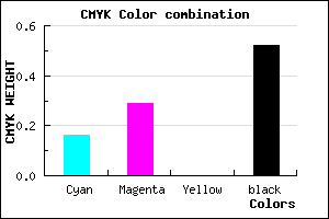 #67577B color CMYK mixer