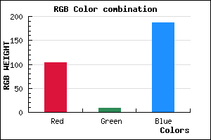rgb background color #6709BB mixer