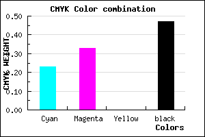 #675A86 color CMYK mixer