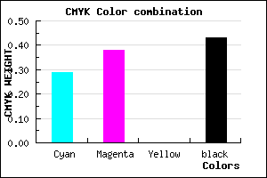 #675A91 color CMYK mixer