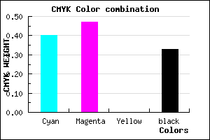 #675AAB color CMYK mixer