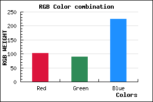 rgb background color #675AE0 mixer