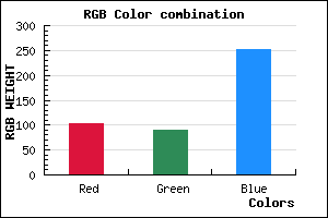 rgb background color #675AFC mixer
