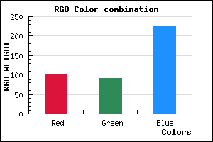 rgb background color #675BE1 mixer