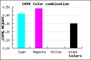 #675CB2 color CMYK mixer