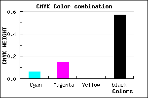 #675E6E color CMYK mixer