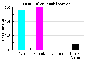 #675EEA color CMYK mixer