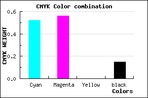 #6760D8 color CMYK mixer