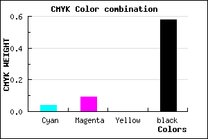 #67616B color CMYK mixer