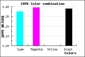 #67619F color CMYK mixer