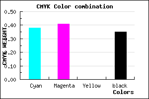 #6762A6 color CMYK mixer