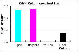 #6762DA color CMYK mixer