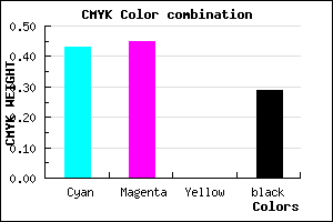 #6763B5 color CMYK mixer