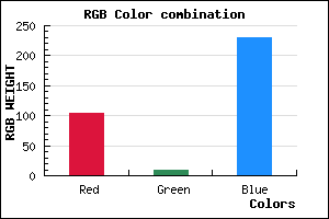 rgb background color #680AE6 mixer