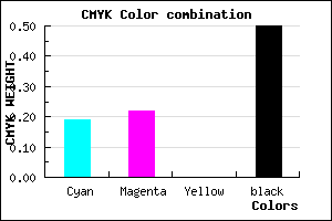 #686480 color CMYK mixer