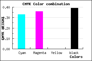 #68649C color CMYK mixer