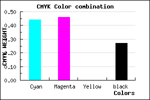 #6864BA color CMYK mixer
