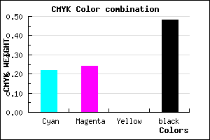 #686585 color CMYK mixer