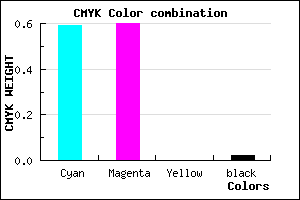 #6865FB color CMYK mixer