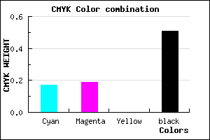 #68667E color CMYK mixer