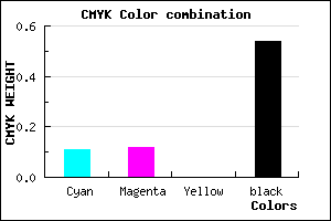 #686775 color CMYK mixer