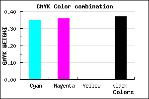 #6867A1 color CMYK mixer