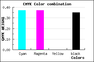 #6868A6 color CMYK mixer