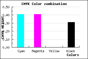 #6868B0 color CMYK mixer
