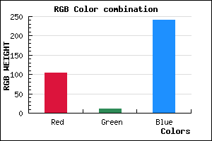 rgb background color #680BF0 mixer