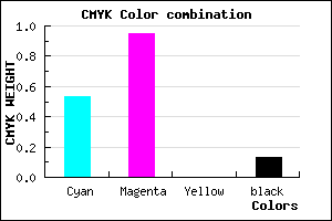 #680CDE color CMYK mixer