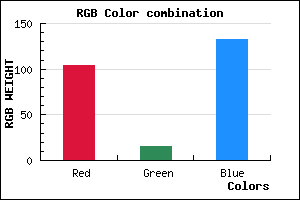 rgb background color #680F85 mixer