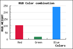 rgb background color #6812F0 mixer