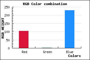 rgb background color #6802E6 mixer