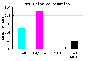 #6816D2 color CMYK mixer