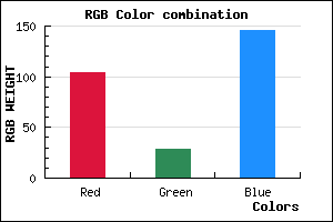 rgb background color #681C92 mixer