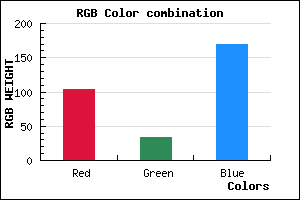rgb background color #6822AA mixer